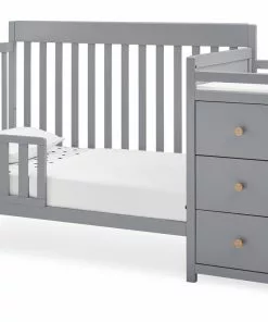 Delta Children Baby Cribs Flynn 5-in-1 Convertible Crib And Changer