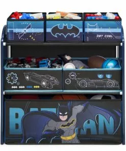 Delta Children Batman 6 Bin Design And Store Toy Organizer Storage