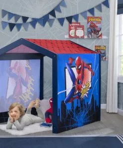 Delta Children Spider-Man Indoor Playhouse With Fabric Tent For Boys And Girls Sale