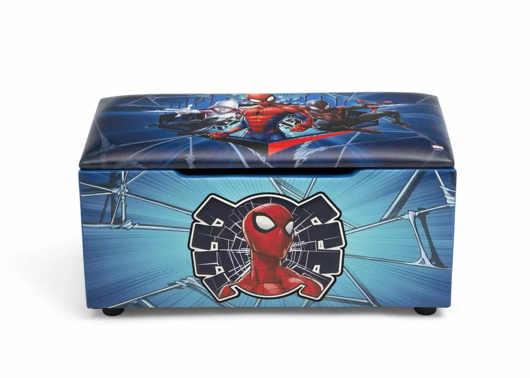 Delta Children Spider-Man Upholstered Storage Bench For Kids 6 Delta Children Spider-Man Upholstered Storage Bench For Kids