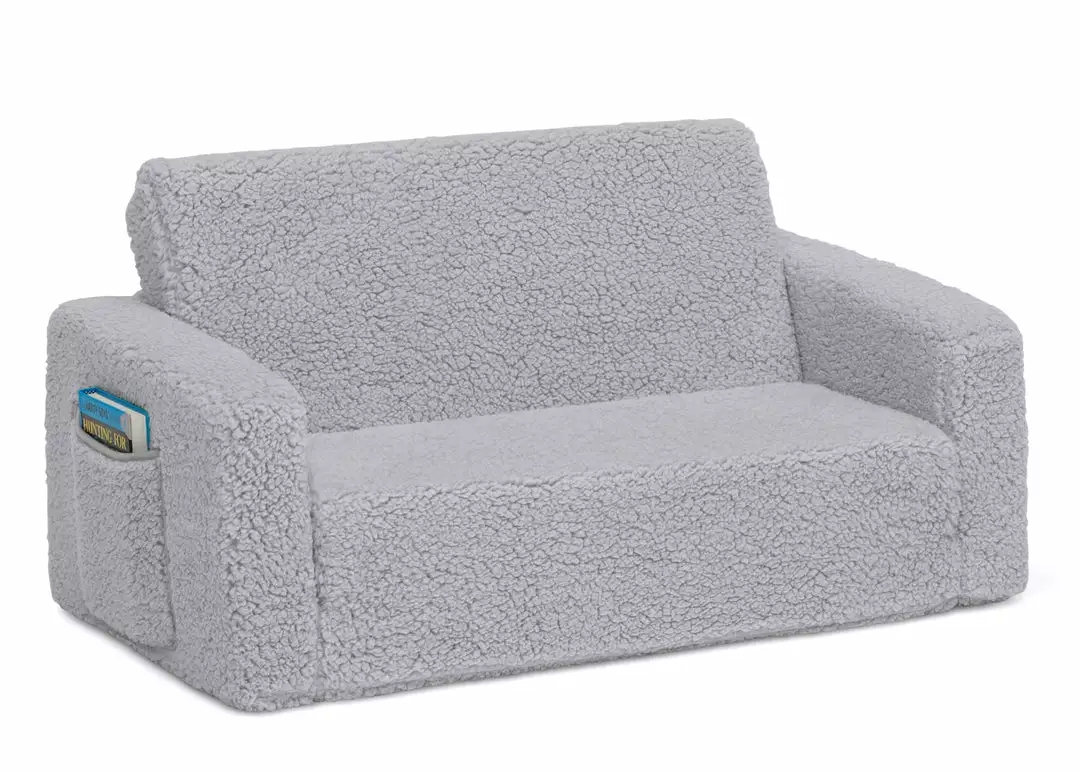Delta Children Cozee Flip-Out Sherpa 2-in-1 Convertible Sofa To Lounger For Kids 5 Delta Children Cozee Flip-Out Sherpa 2-in-1 Convertible Sofa To Lounger For Kids