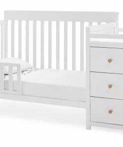 Delta Children Baby Cribs Flynn 5-in-1 Convertible Crib And Changer