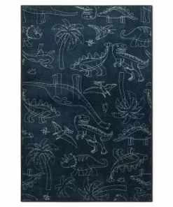 Delta Children Dinosaur Rectangle Area Rug For Kids, 39-Inch X 59-Inch Rugs