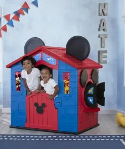 Delta Children Toys & Play Mickey Mouse Plastic Indoor/Outdoor Playhouse With Easy Assembly