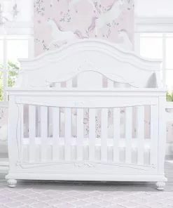 Simmons Kids Fairytale 5-in-1 Convertible Crib With Conversion Rails Baby Cribs
