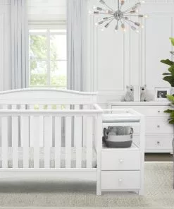 Delta Children Birkley Convertible Crib And Changer Baby Cribs