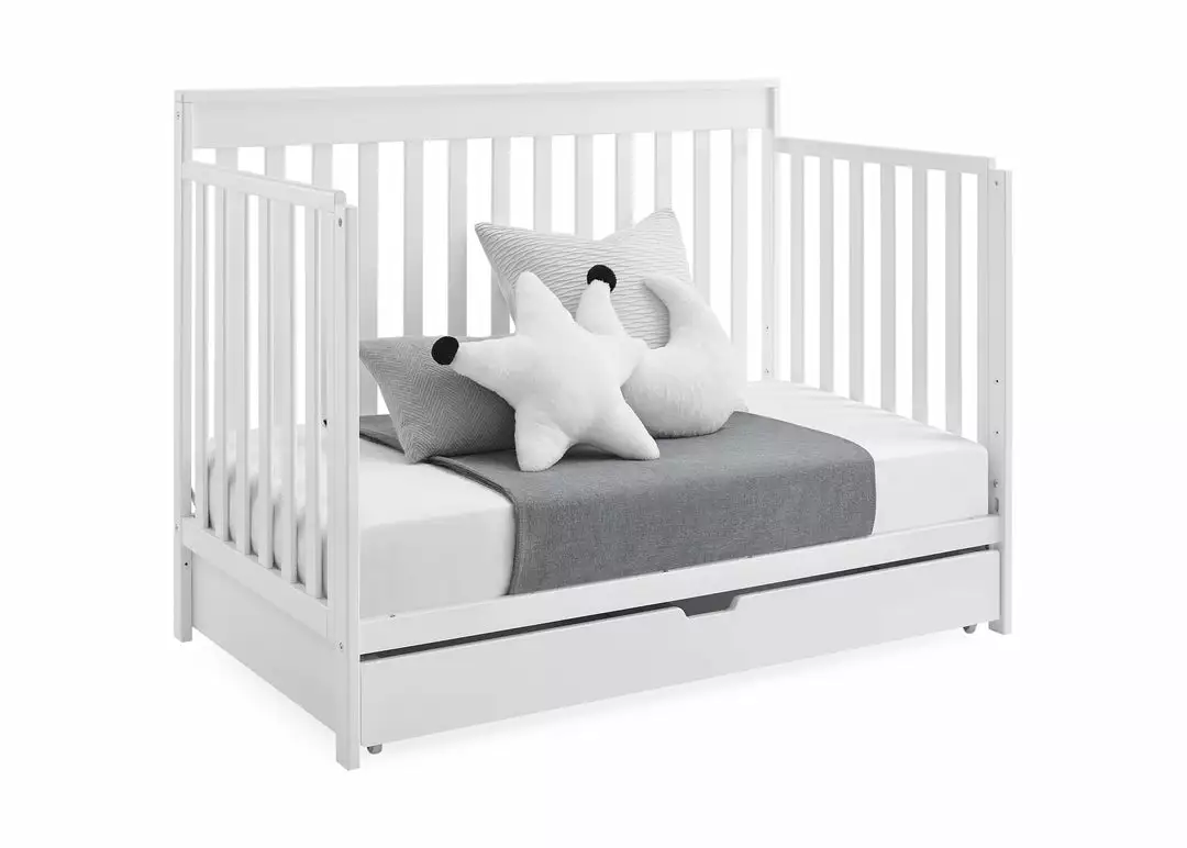 Delta Children Baby Cribs Mercer 6-in-1 Convertible Crib With Storage Trundle 16 Delta Children Baby Cribs Mercer 6-in-1 Convertible Crib With Storage Trundle