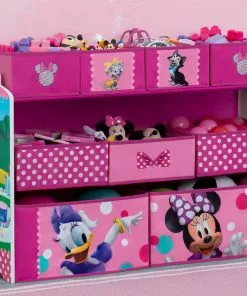 Delta Children Storage Minnie Mouse Deluxe 9 Bin Design And Store Toy Organizer