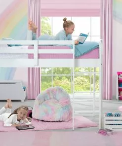 Delta Children Twin Loft Bed With Guardrail And Ladder Twin Beds & Headboards