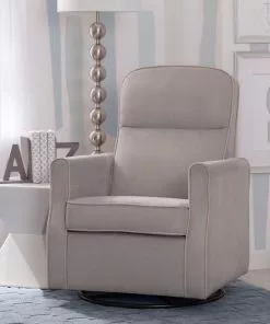 Delta Children Clair Slim Nursery Glider Swivel Rocker Chair Gliders & Rocking Chairs