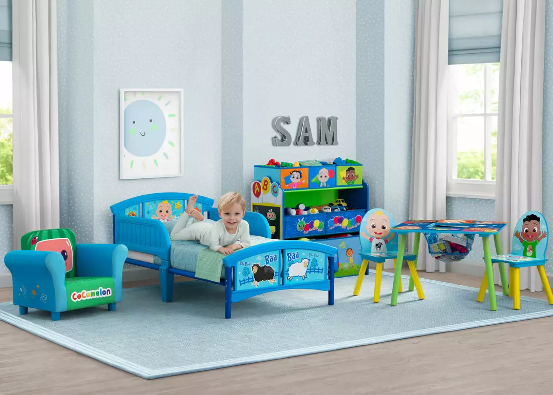 Delta Children CoComelon Plastic Toddler Bed 3 Delta Children CoComelon Plastic Toddler Bed