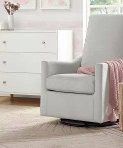 Delta Children Gliders & Rocking Chairs Andie Nursery Glider Swivel Chair With LiveSmart Fabric