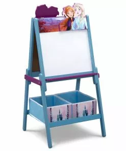 Delta Children Easels Frozen II Wooden Double-Sided Activity Easel With Storage 7 Delta Children Easels Frozen II Wooden Double-Sided Activity Easel With Storage
