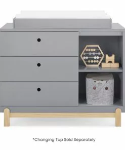 Delta Children Dressers & Changing Tables Poppy 3 Drawer Dresser With Cubbies