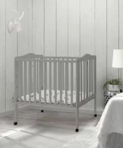 Delta Children Baby Cribs Folding Portable Mini Baby Crib With 1.5-inch Mattress