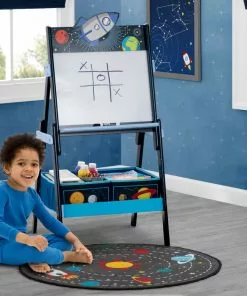 Delta Children Rugs Outer Space Round Area Rug For Kids, 39-Inch