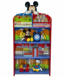 Delta Children Sale Mickey Mouse Wooden Playhouse 4-Shelf Bookcase For Kids
