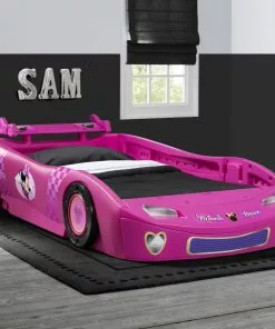 Delta Children Twin Beds & Headboards Minnie Mouse Car Twin Bed