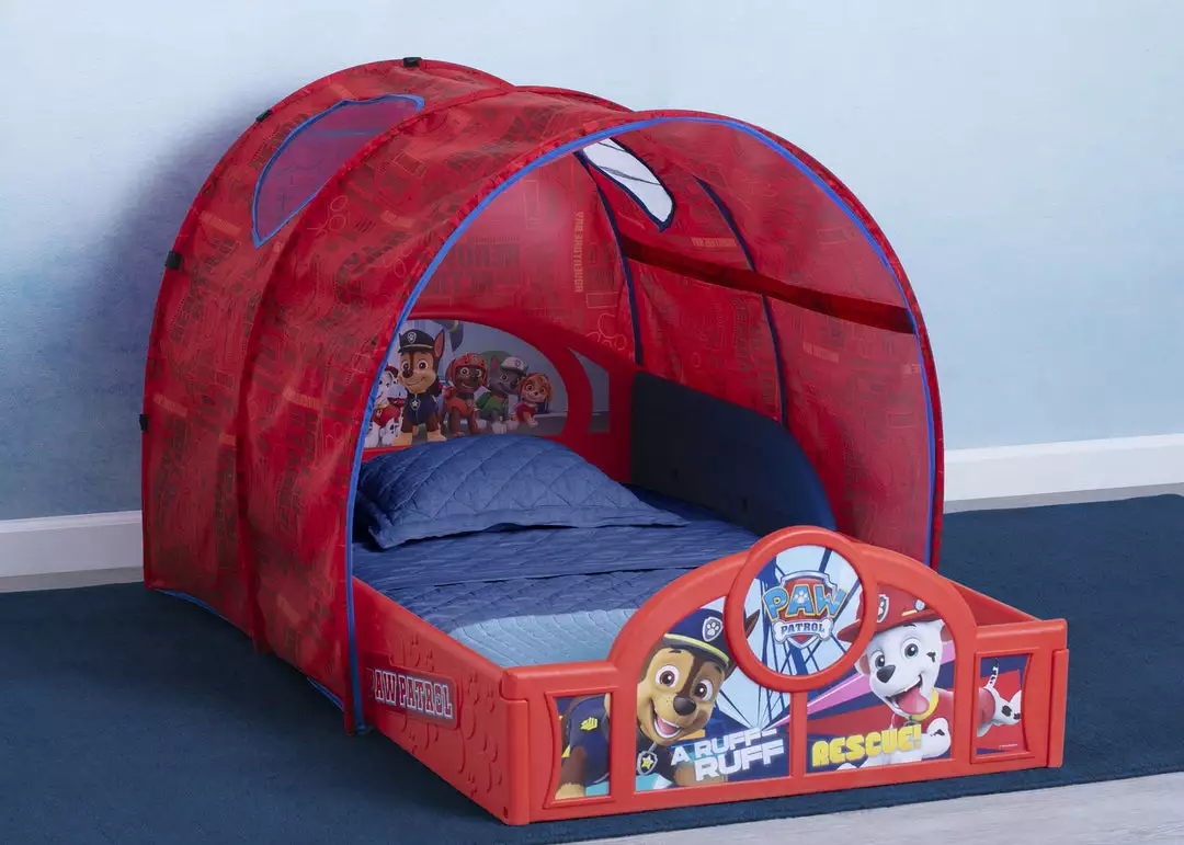 Delta Children PAW Patrol Sleep And Play Toddler Bed With Tent 3 Delta Children PAW Patrol Sleep And Play Toddler Bed With Tent