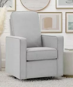 Delta Children Skye Nursery Glider Swivel Chair With LiveSmart Fabric