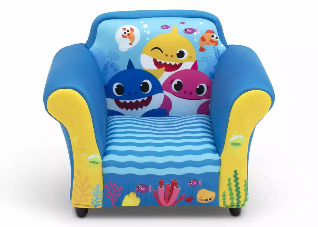 Delta Children Baby Shark Upholstered Chair With Sculpted Plastic Frame What's New 5 Delta Children Baby Shark Upholstered Chair With Sculpted Plastic Frame What's New