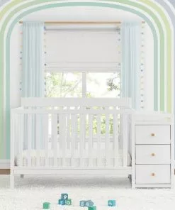 Delta Children Baby Cribs Flynn 5-in-1 Convertible Crib And Changer