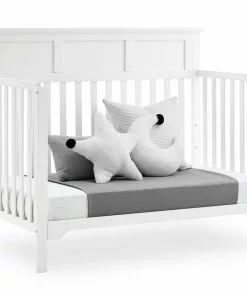 Delta Children Baby Cribs Sweet Beginnings Hart Flat Top 6-in-1 Convertible Crib