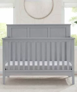 Delta Children Sweet Beginnings Sage Flat Top 6-in-1 Convertible Crib