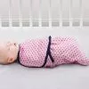 Delta Children Little Lambs Adjustable Swaddle Wrap - Size Large, Fits Babies 3-6 Months/14-18 Lbs.