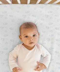 Serta Sheets & Mattress Covers Deluxe Crib Mattress Pad - 100% Waterproof, Quilted Top, Fitted Protective Crib Mattress Pad