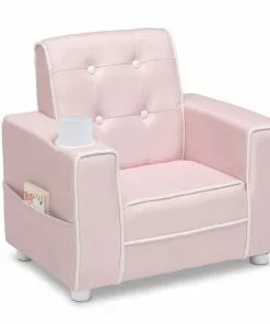 Delta Children Chelsea Kids Upholstered Chair With Cup Holder