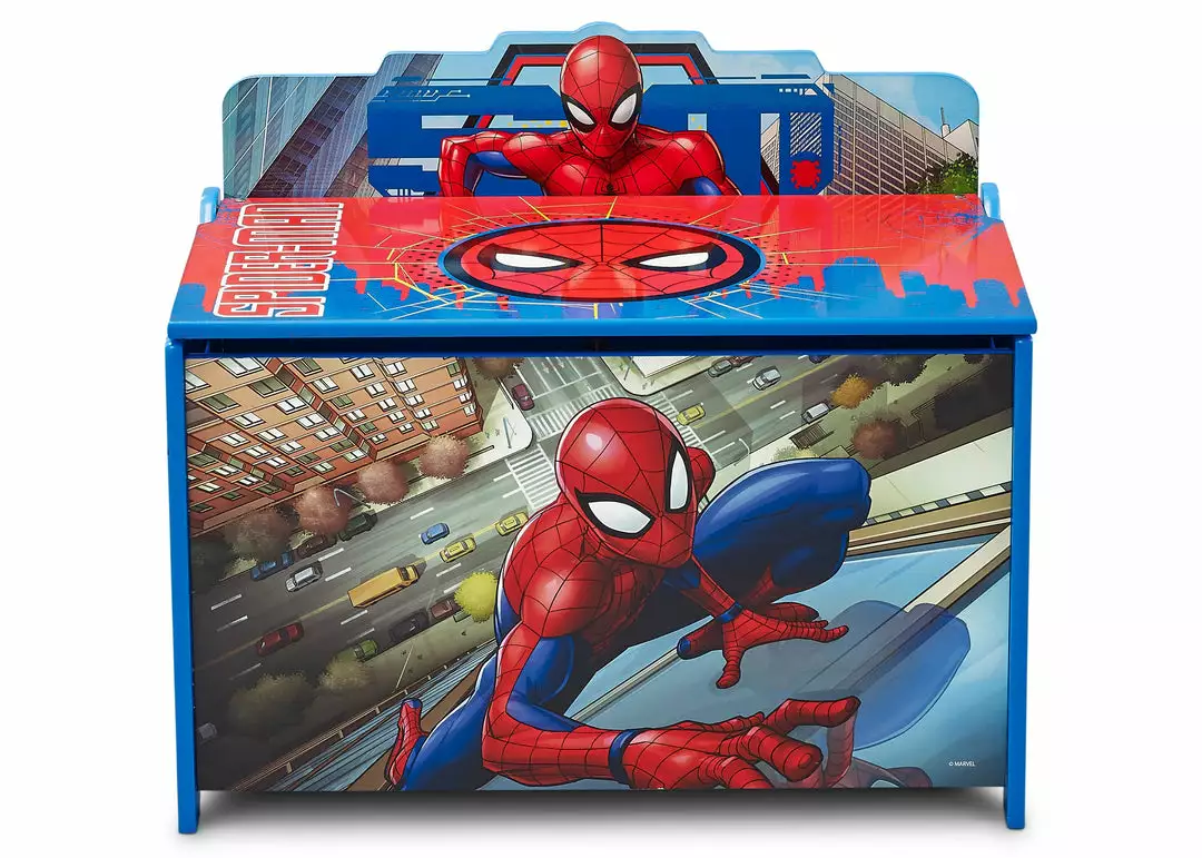 Delta Children Spider-Man Deluxe Toy Box 4 Delta Children Spider-Man Deluxe Toy Box