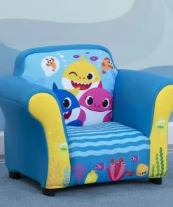 Delta Children Baby Shark Upholstered Chair With Sculpted Plastic Frame What's New