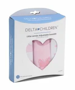 Delta Children Sale Little Lambs Adjustable Swaddle Wrap - Size Small/Medium, Fits Babies 0-3 Months/7-14 Lbs., 3-Pack