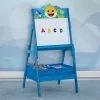 Delta Children Baby Shark Wooden Activity Easel With Storage