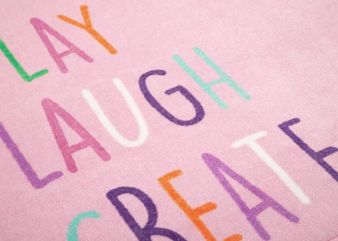 Delta Children Play/Laugh/Create Rectangle Area Rug For Kids, 39-Inch X 59-Inch 5 Delta Children Play/Laugh/Create Rectangle Area Rug For Kids, 39-Inch X 59-Inch