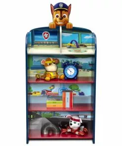 Delta Children PAW Patrol Wooden Playhouse 4-Shelf Bookcase For Kids