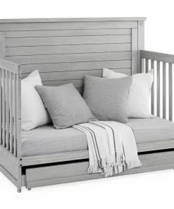 Simmons Kids Caden 6-in-1 Convertible Crib With Trundle Drawer Baby Cribs