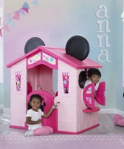 Delta Children Toys & Play Minnie Mouse Plastic Indoor/Outdoor Playhouse With Easy Assembly 10 Delta Children Toys & Play Minnie Mouse Plastic Indoor/Outdoor Playhouse With Easy Assembly