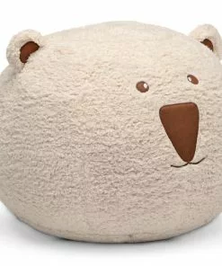 Delta Children Bear Plush Foam Pouf Ottoman