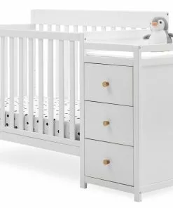 Delta Children Baby Cribs Flynn 5-in-1 Convertible Crib And Changer