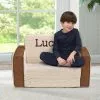 Delta Children Personalized Cozee Flip-Out Sherpa And Faux Leather 2-in-1 Convertible Chair To Lounger For Kids Personalization 2 Delta Children Personalized Cozee Flip-Out Sherpa And Faux Leather 2-in-1 Convertible Chair To Lounger For Kids Personalization