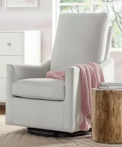 Delta Children Gliders & Rocking Chairs Andie Nursery Glider Swivel Chair With LiveSmart Fabric