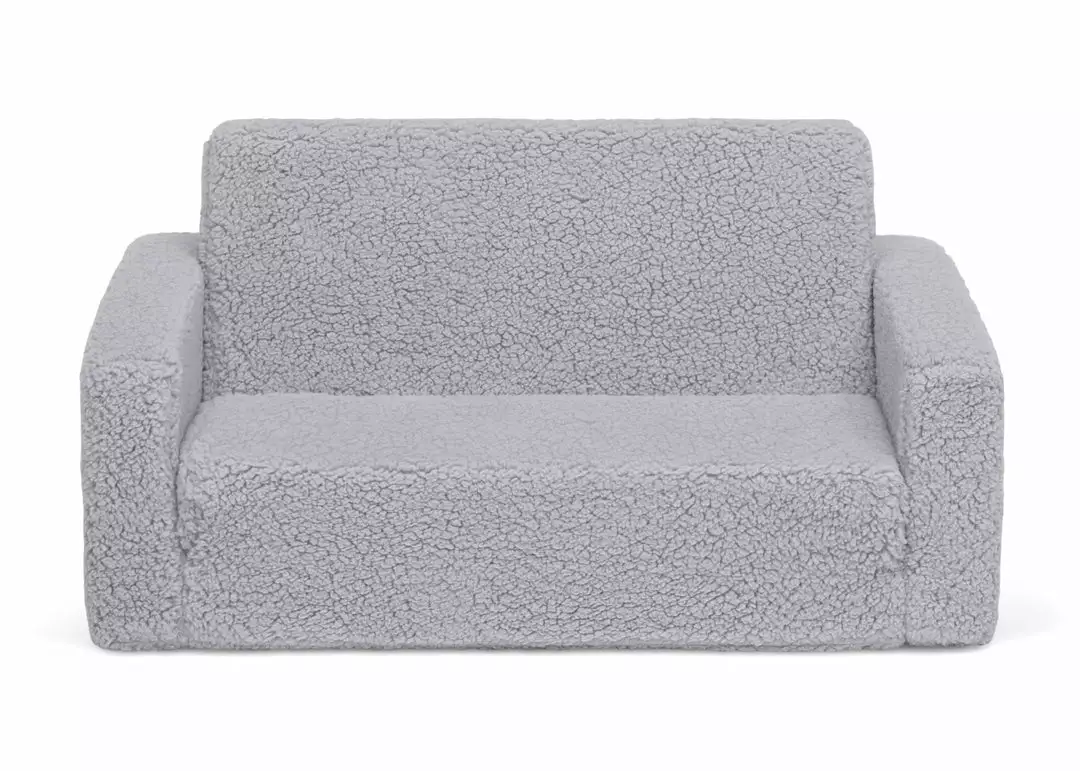 Delta Children Cozee Flip-Out Sherpa 2-in-1 Convertible Sofa To Lounger For Kids 4 Delta Children Cozee Flip-Out Sherpa 2-in-1 Convertible Sofa To Lounger For Kids