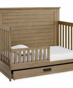 Simmons Kids Caden 6-in-1 Convertible Crib With Trundle Drawer Baby Cribs