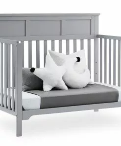 Delta Children Baby Cribs Sweet Beginnings Hart Flat Top 6-in-1 Convertible Crib