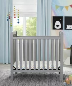 Delta Children Classic Mini Crib With 2.75-inch Mattress - Convertible To Twin Bed Baby Cribs