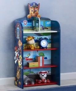 Delta Children PAW Patrol Wooden Playhouse 4-Shelf Bookcase For Kids 11 Delta Children PAW Patrol Wooden Playhouse 4-Shelf Bookcase For Kids
