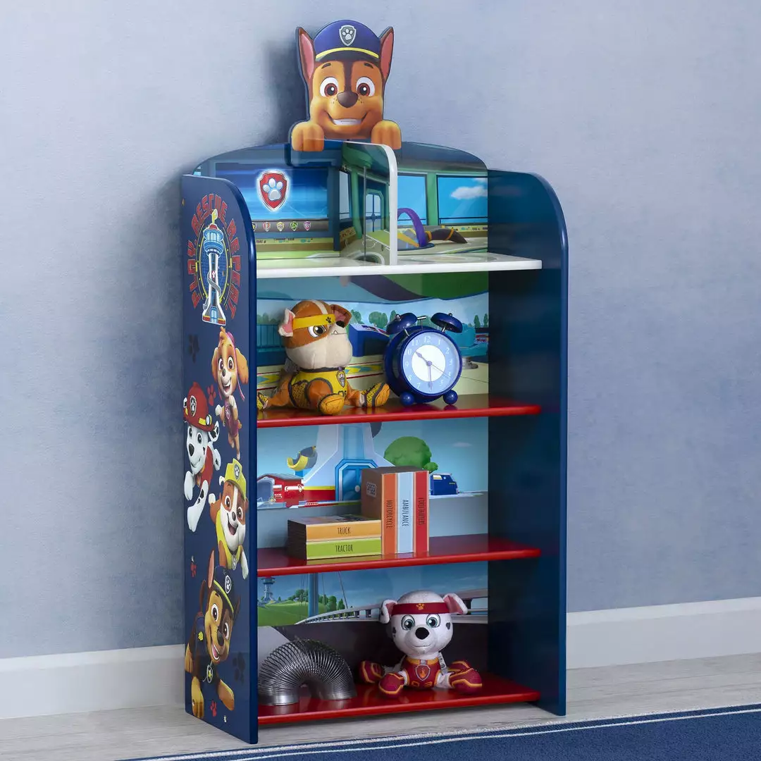 Delta Children PAW Patrol Wooden Playhouse 4-Shelf Bookcase For Kids 7 Delta Children PAW Patrol Wooden Playhouse 4-Shelf Bookcase For Kids