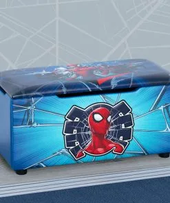 Delta Children Spider-Man Upholstered Storage Bench For Kids 11 Delta Children Spider-Man Upholstered Storage Bench For Kids